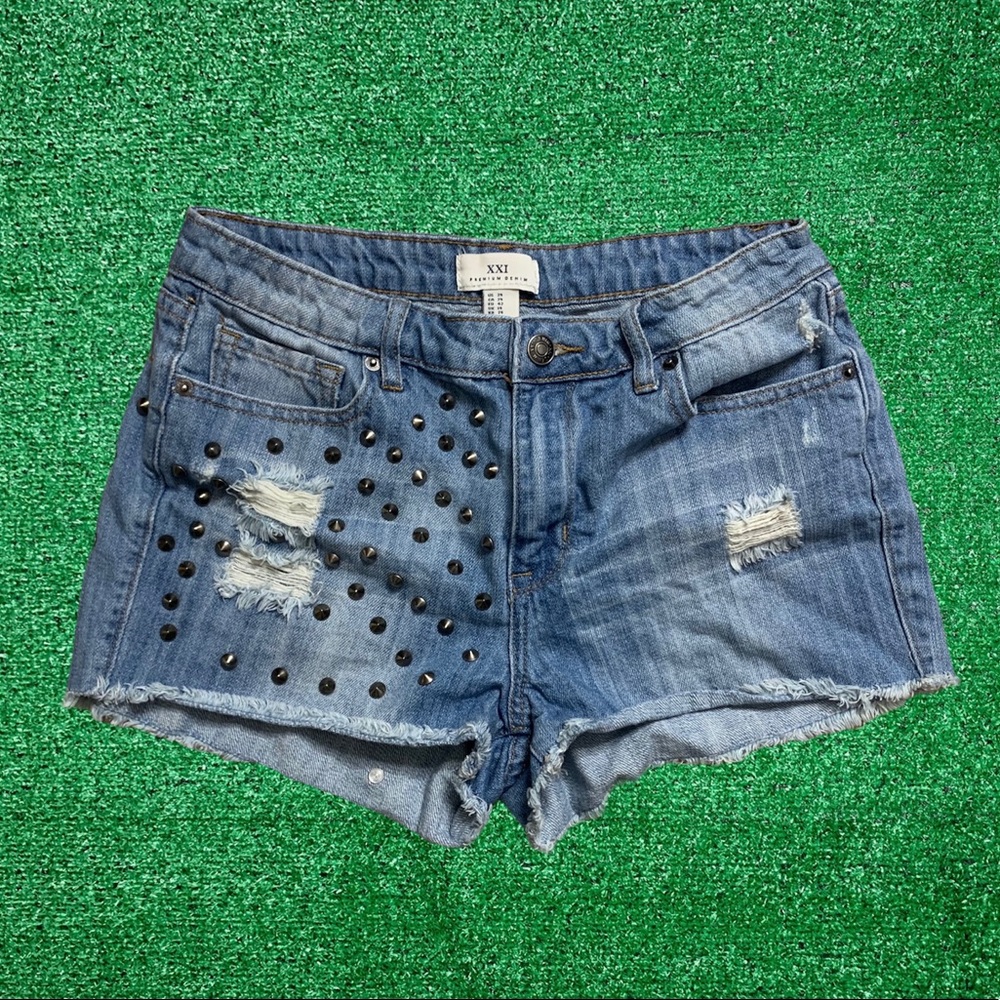 Forever 21 High Waisted Shorts Premium Denim Collection